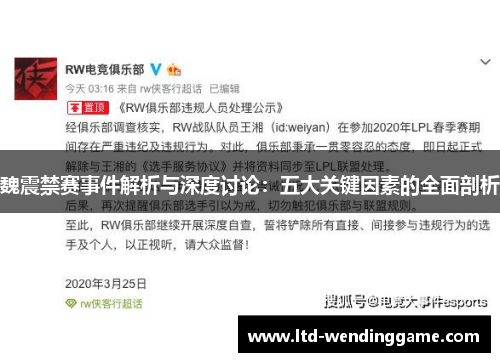 魏震禁赛事件解析与深度讨论：五大关键因素的全面剖析